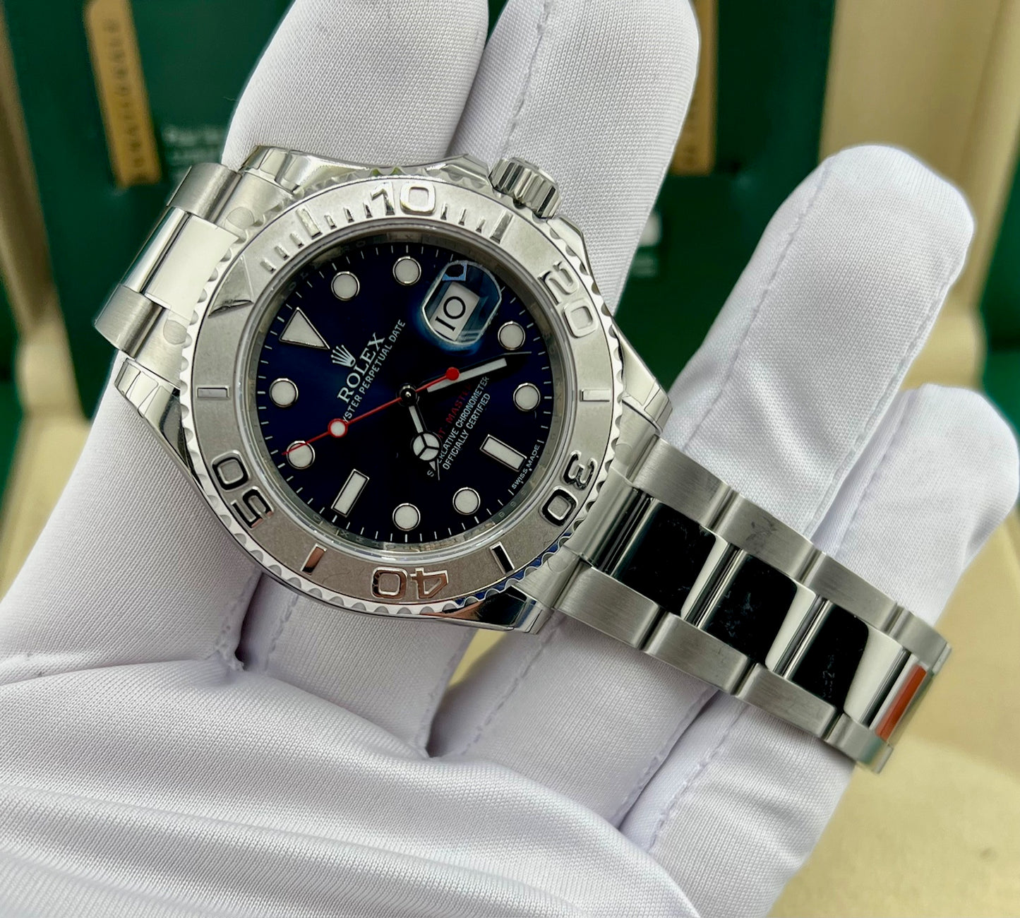 Rolex Yacht-Master 40mm 116622 Blue Dial 2013 Full Stickers ITA