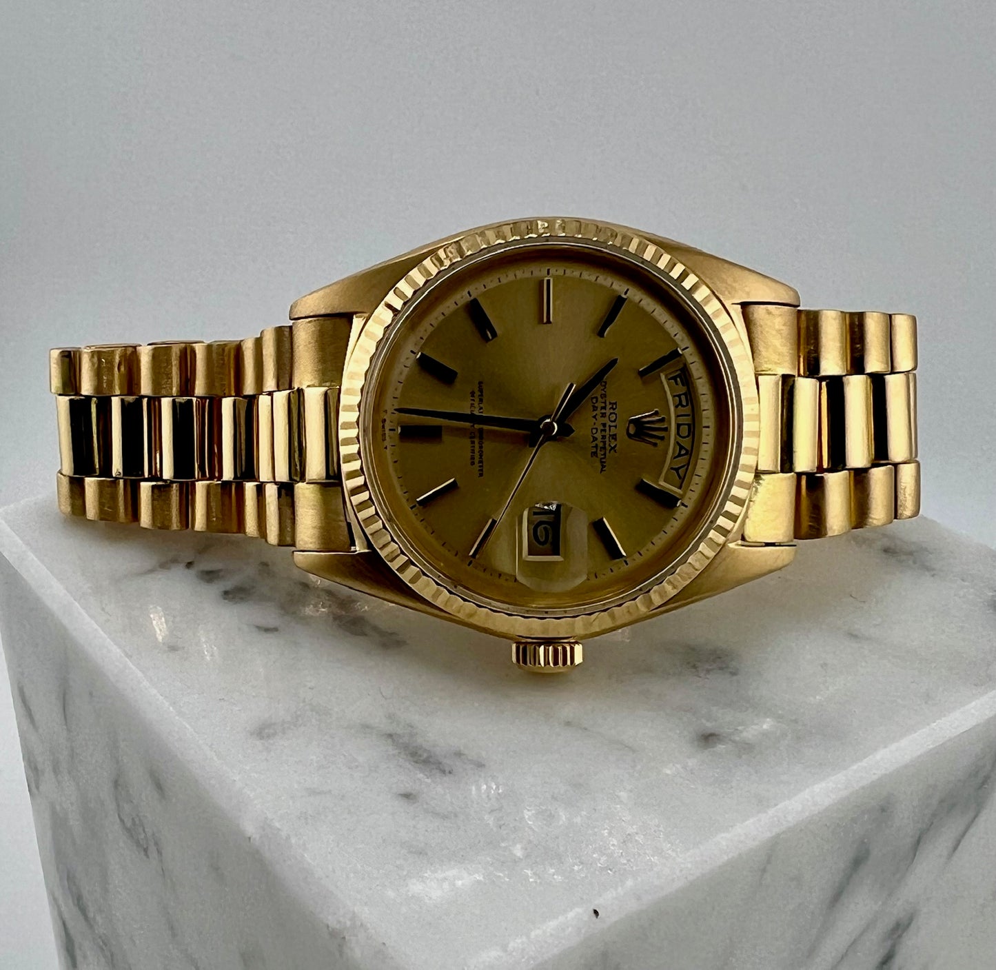Rolex Day-Date 36mm 1803 Champagne Dial 1965 President