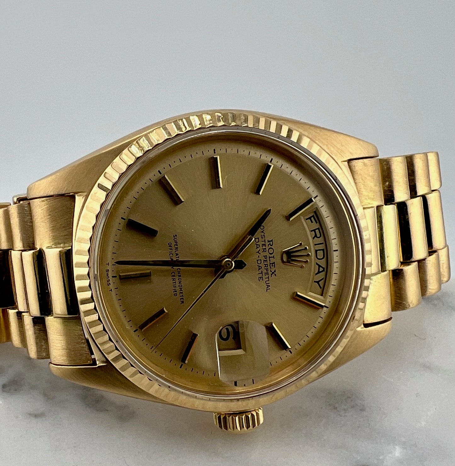 Rolex Day-Date 36mm 1803 Champagne Dial 1965 President