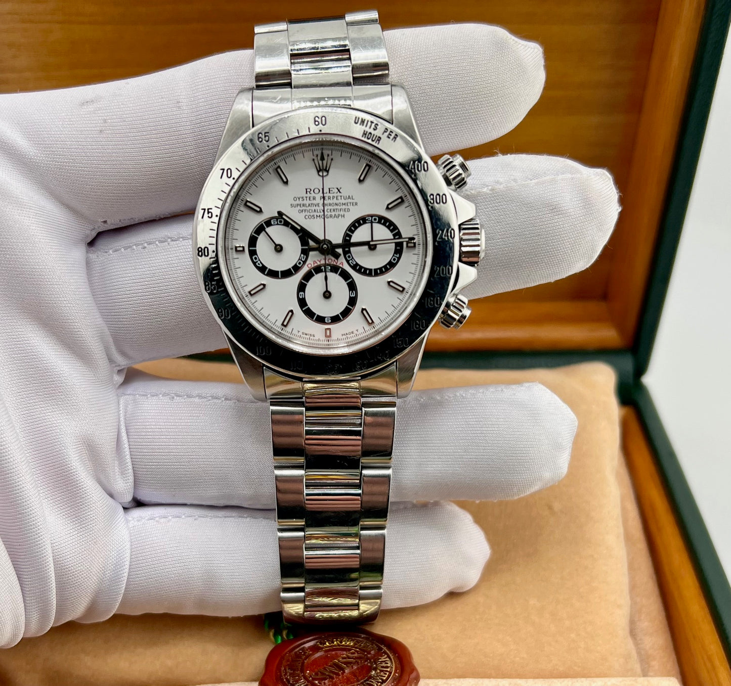 Rolex Daytona 16520 Zenith 1996 White Dial Full Set