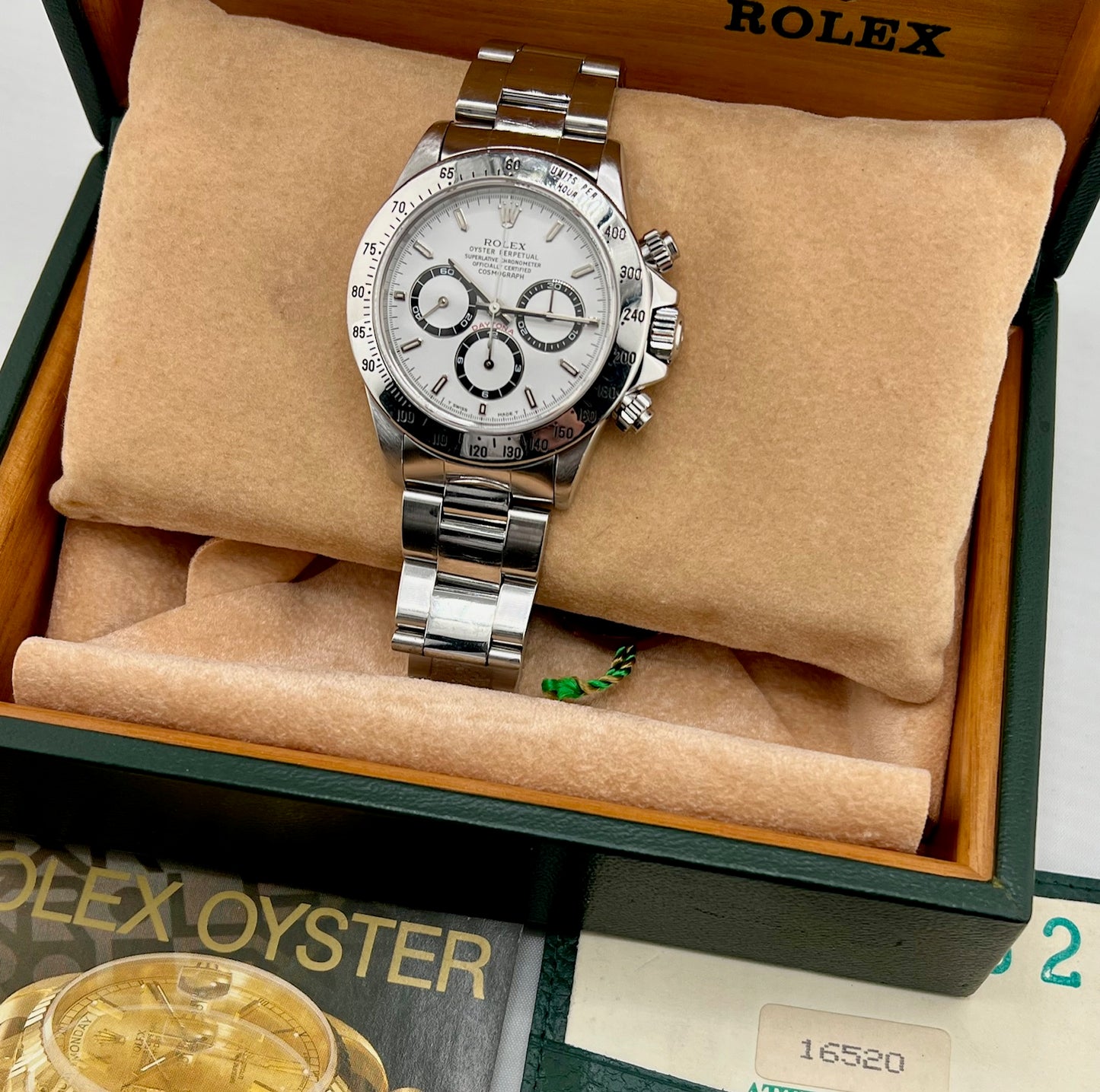 Rolex Daytona 16520 Zenith 1996 White Dial Full Set