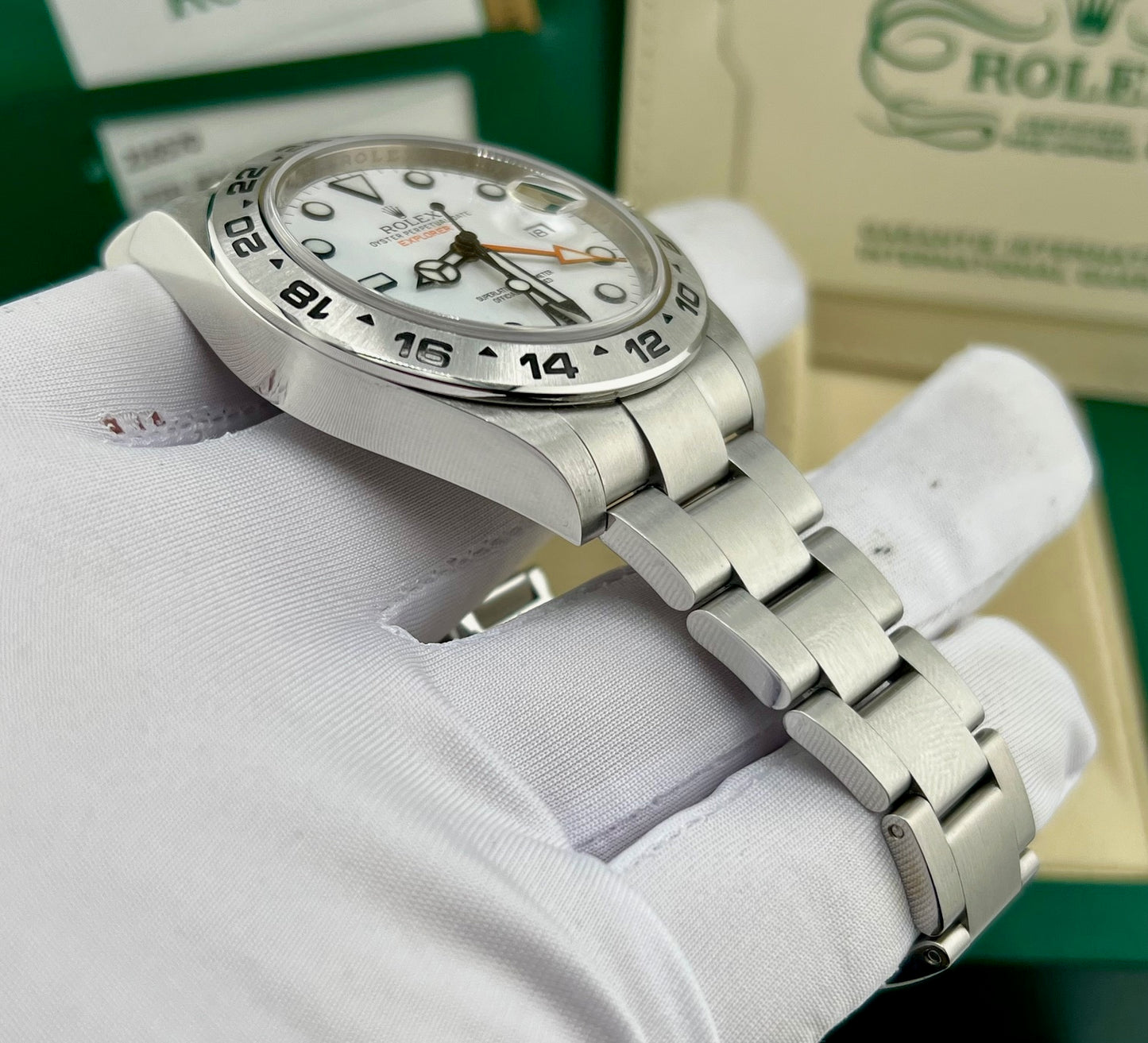 Rolex Explorer II 42mm 216570 White Dial 2014 + Pre-owned 2024