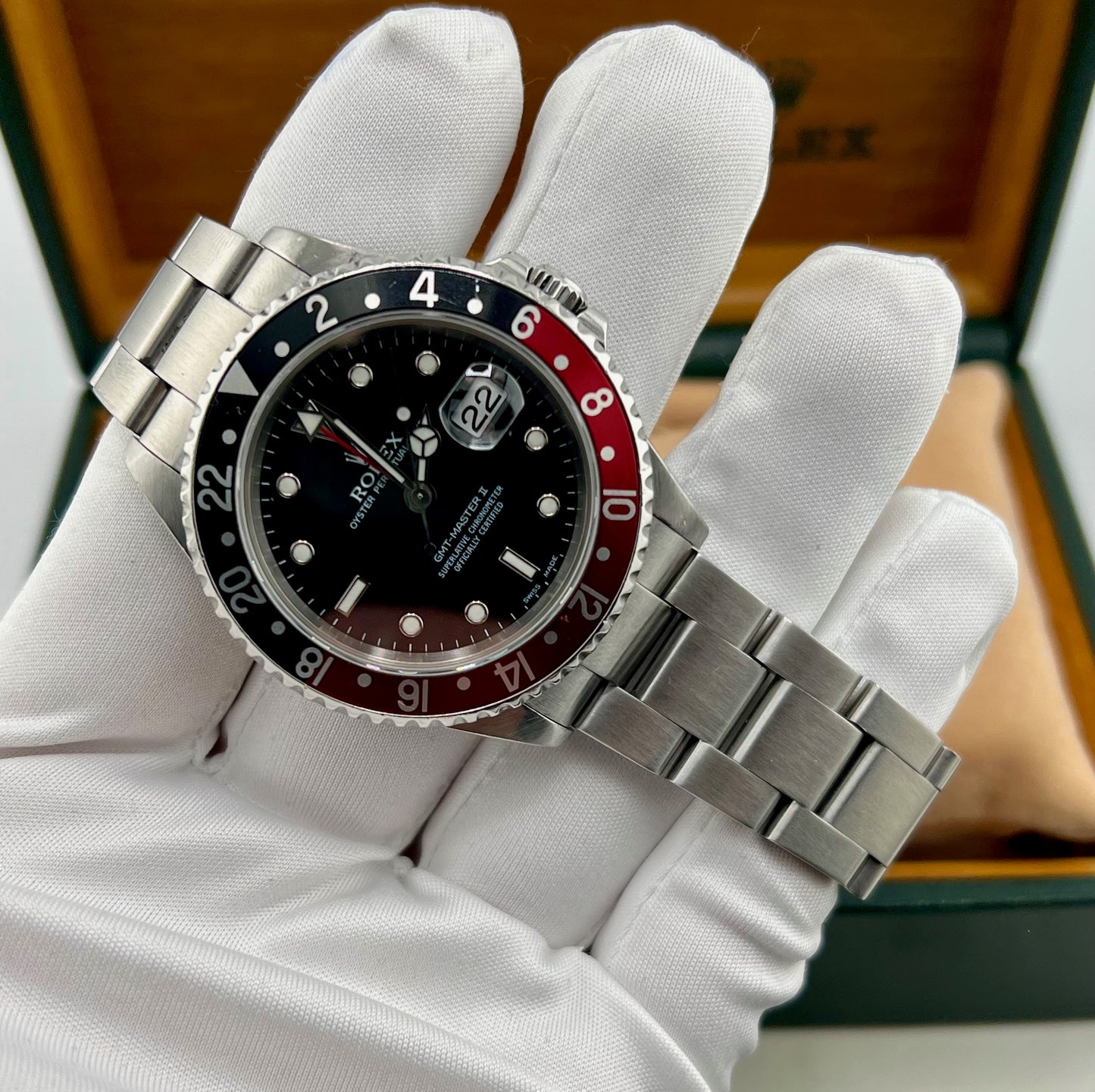 Rolex GMT-Master II 16710 Coke 2003 Box&Paper