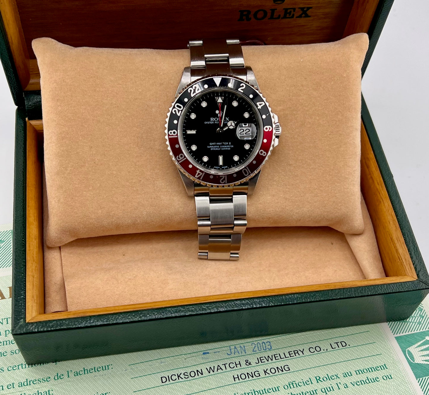 Rolex GMT-Master II 16710 Coke 2003 Box&Paper