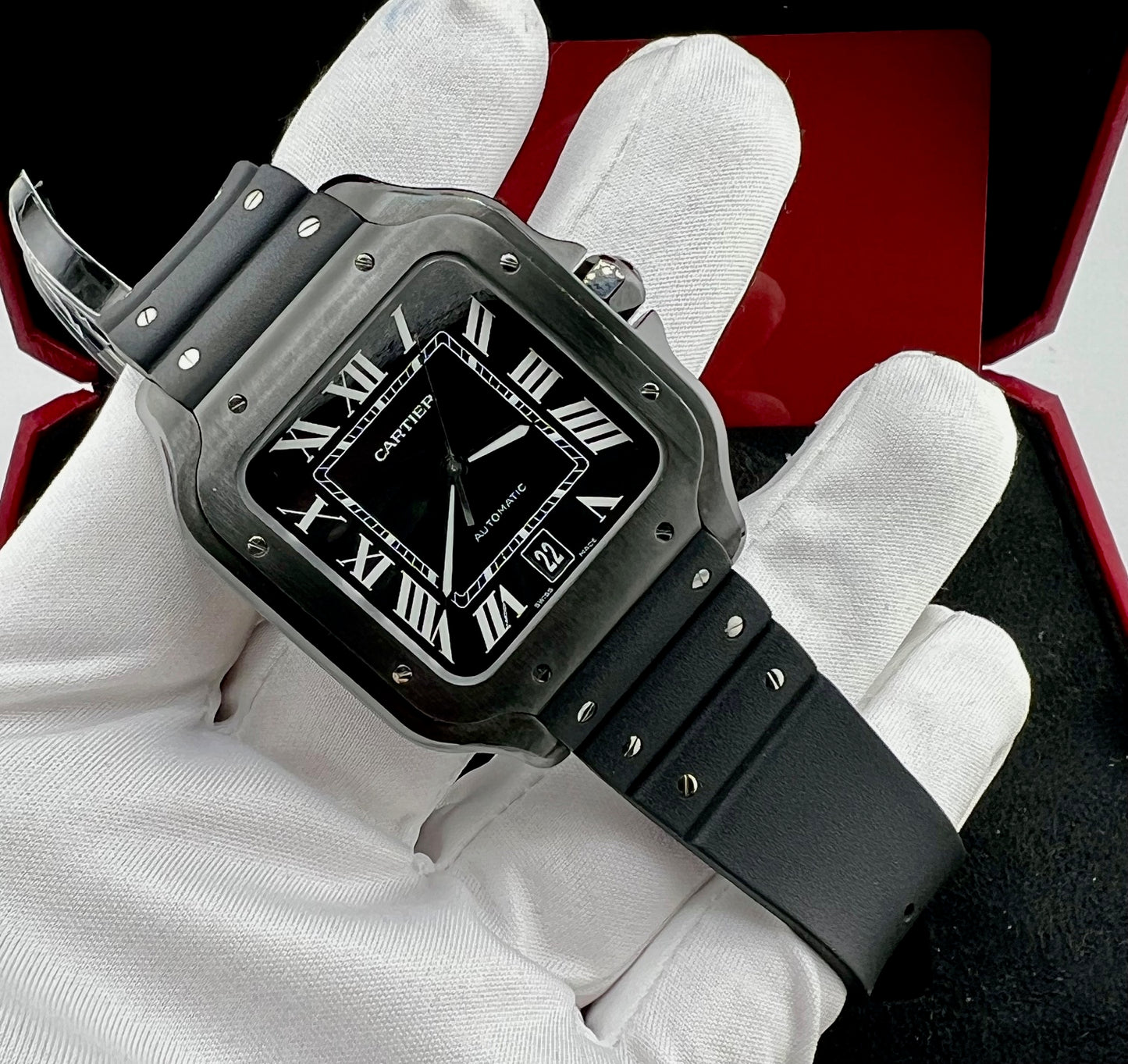 Cartier Santos De Cartier WSSA0039 Black Full Set 2022