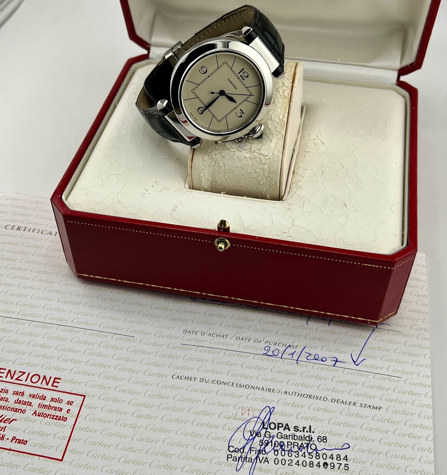 Cartier Pasha 42mm 2730 Box&Paper 2007