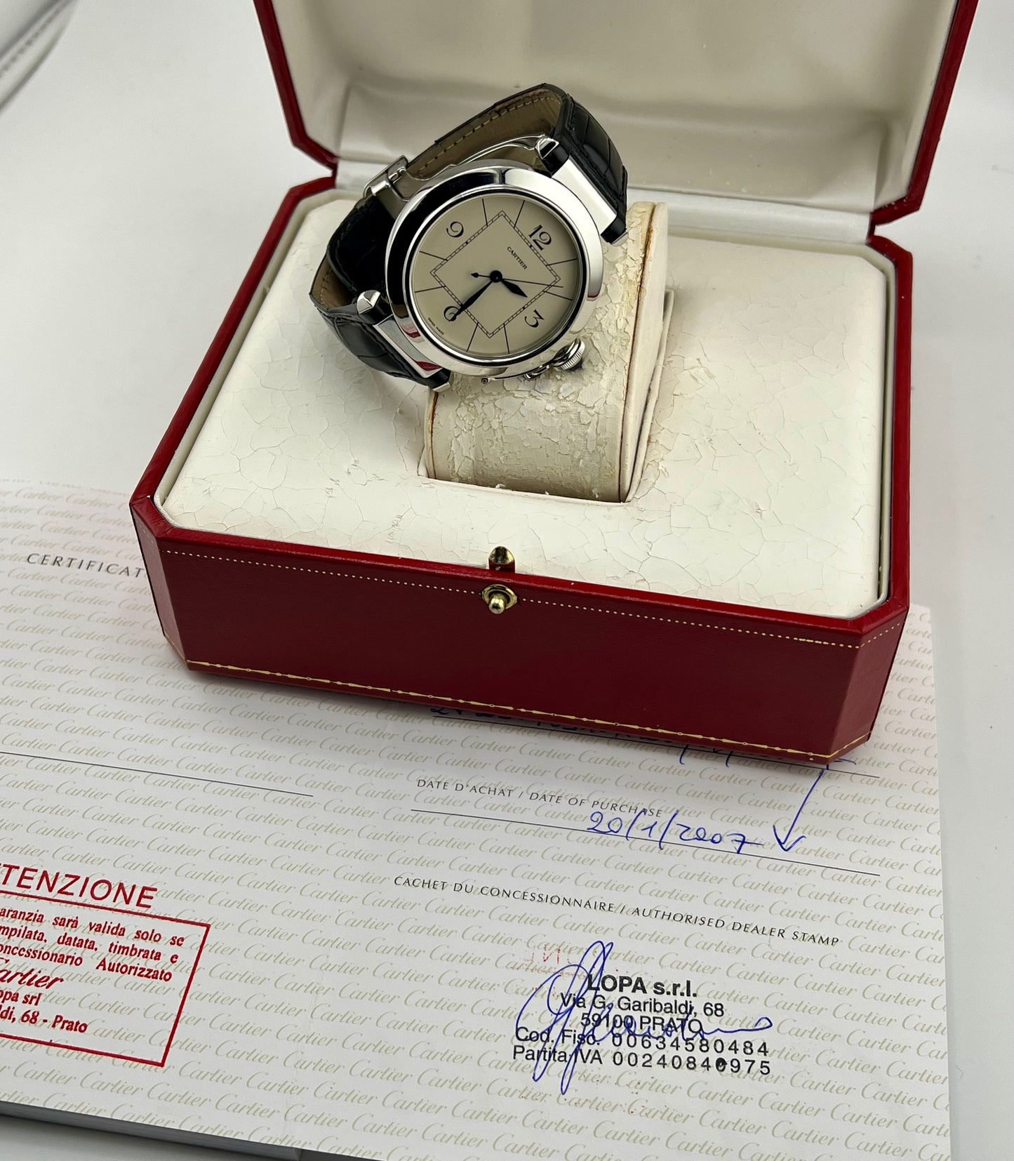 Cartier Pasha 42mm 2730 Box&Paper 2007