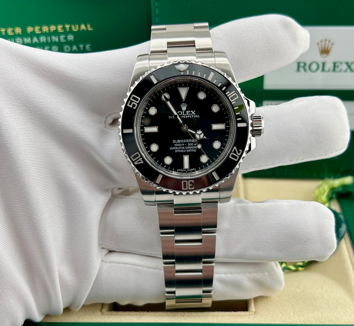 Rolex Submariner No Date 40mm 114060 2016 Full Set Ita