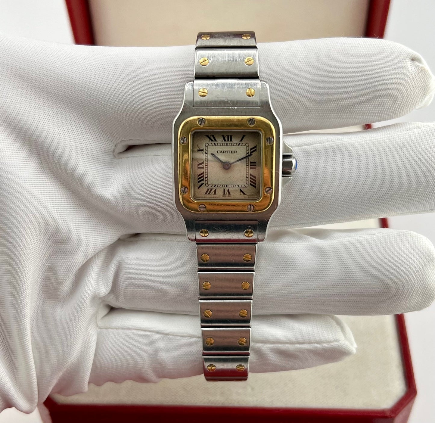 Cartier Santos Galbèe 24x35mm quartz full set