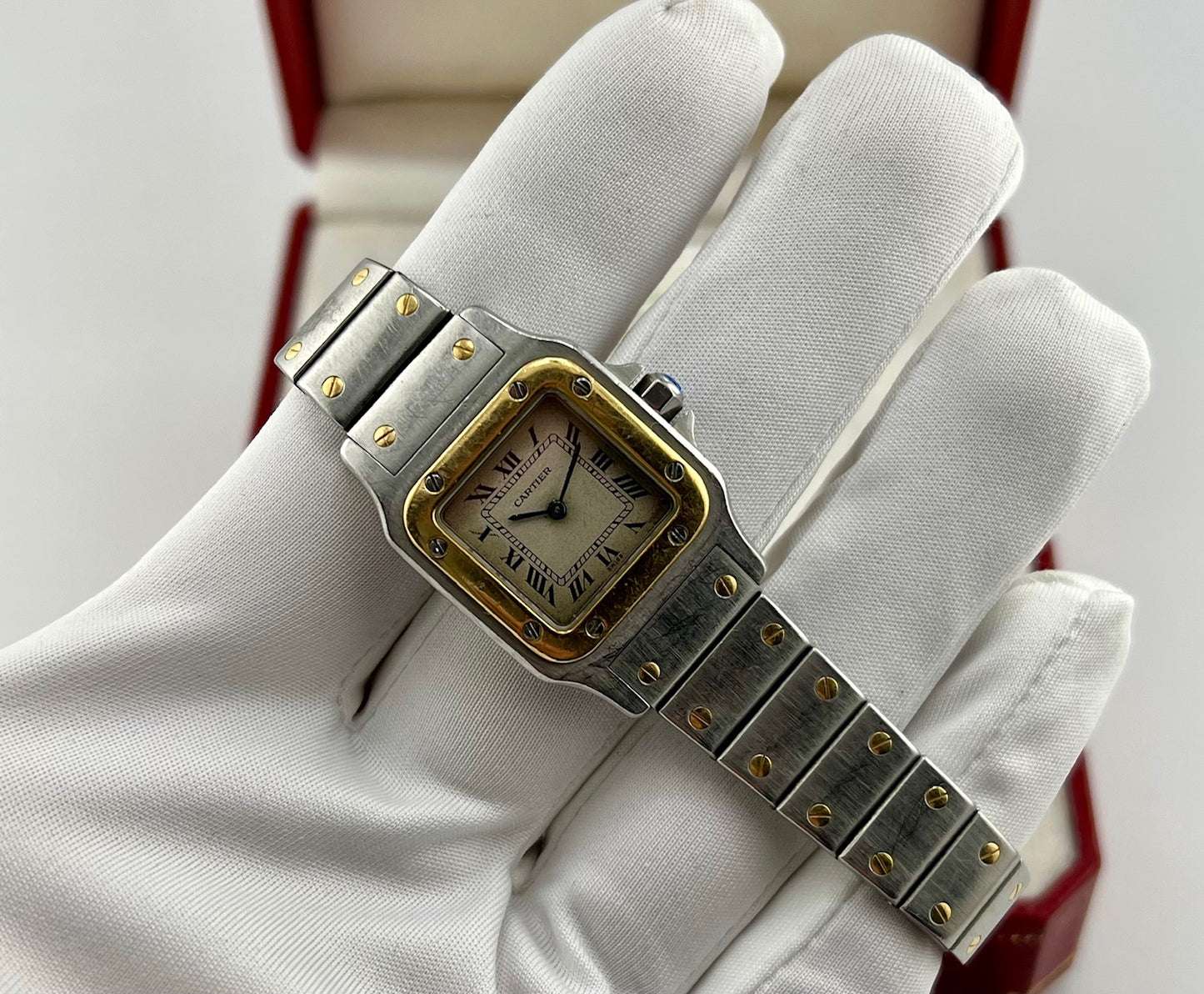 Cartier Santos Galbèe 24x35mm quartz full set