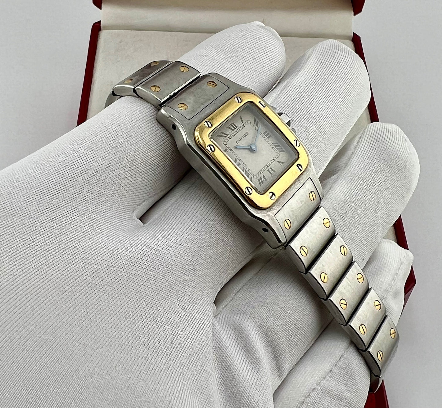 Cartier Santos Galbèe 24x35mm quartz full set