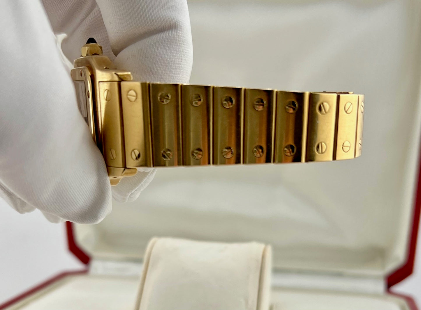 Cartier Santos 819901 Yellow Gold Quartz No Paper 29mm Moonphase
