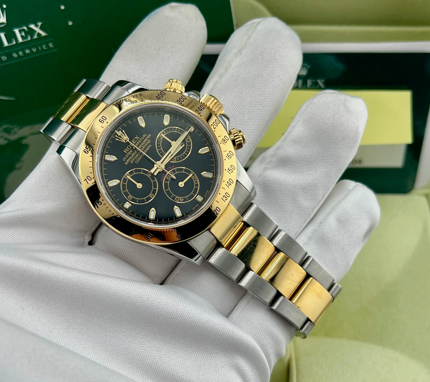 Rolex Daytona 116523 Black Dial 2008 RRR No Paper Rolex Service 2023