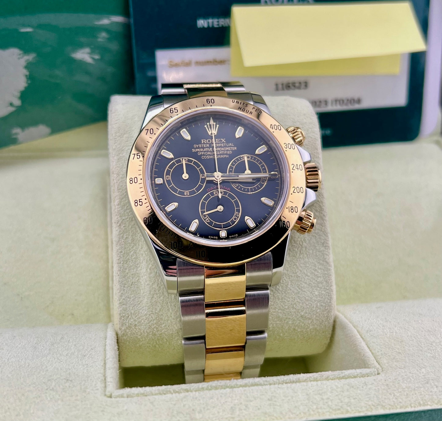 Rolex Daytona 116523 Black Dial 2008 RRR No Paper Rolex Service 2023