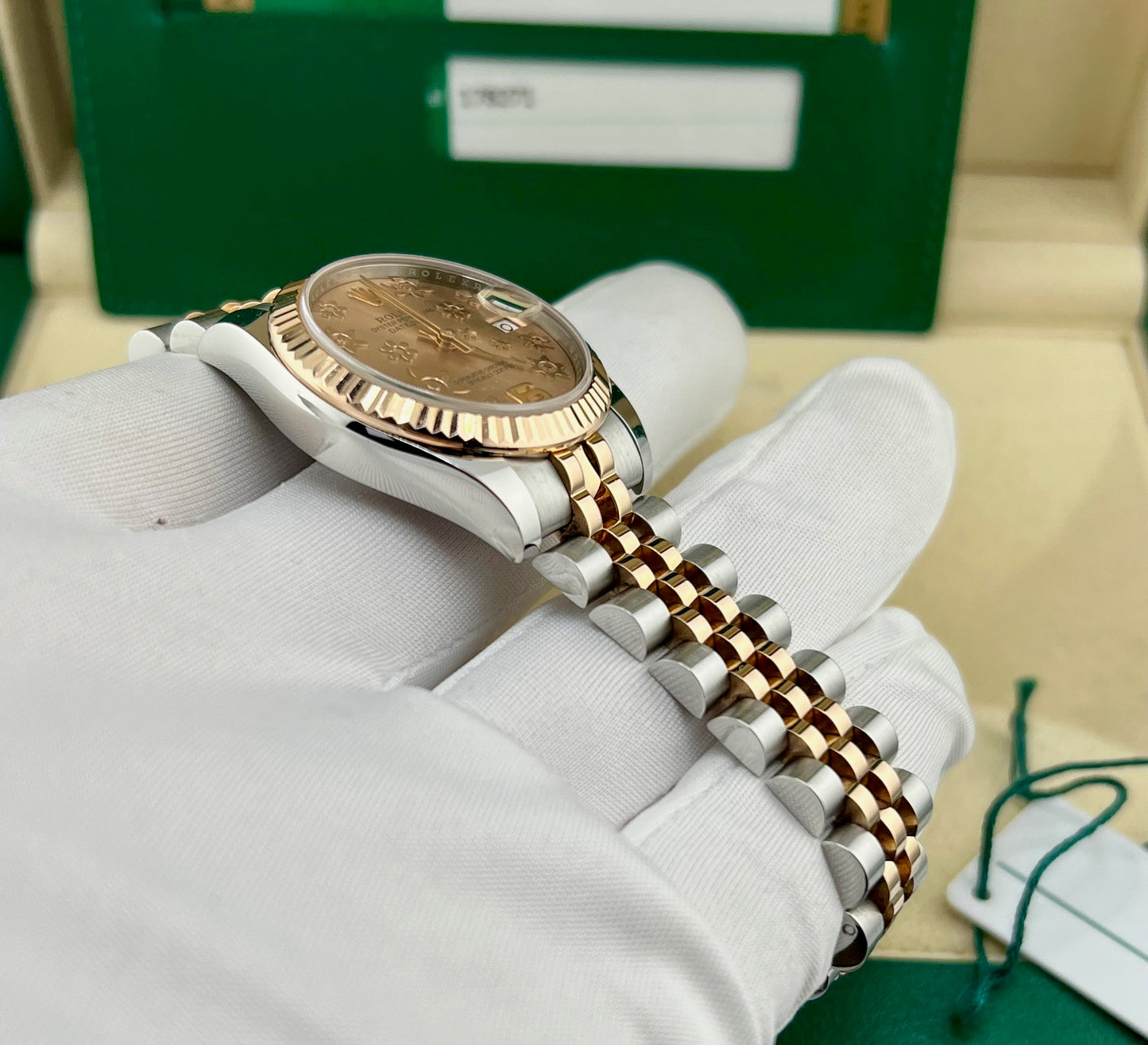 Rolex Datejust 31mm 178271 Pink Dial Flowers 2018 Full Set jubilèe