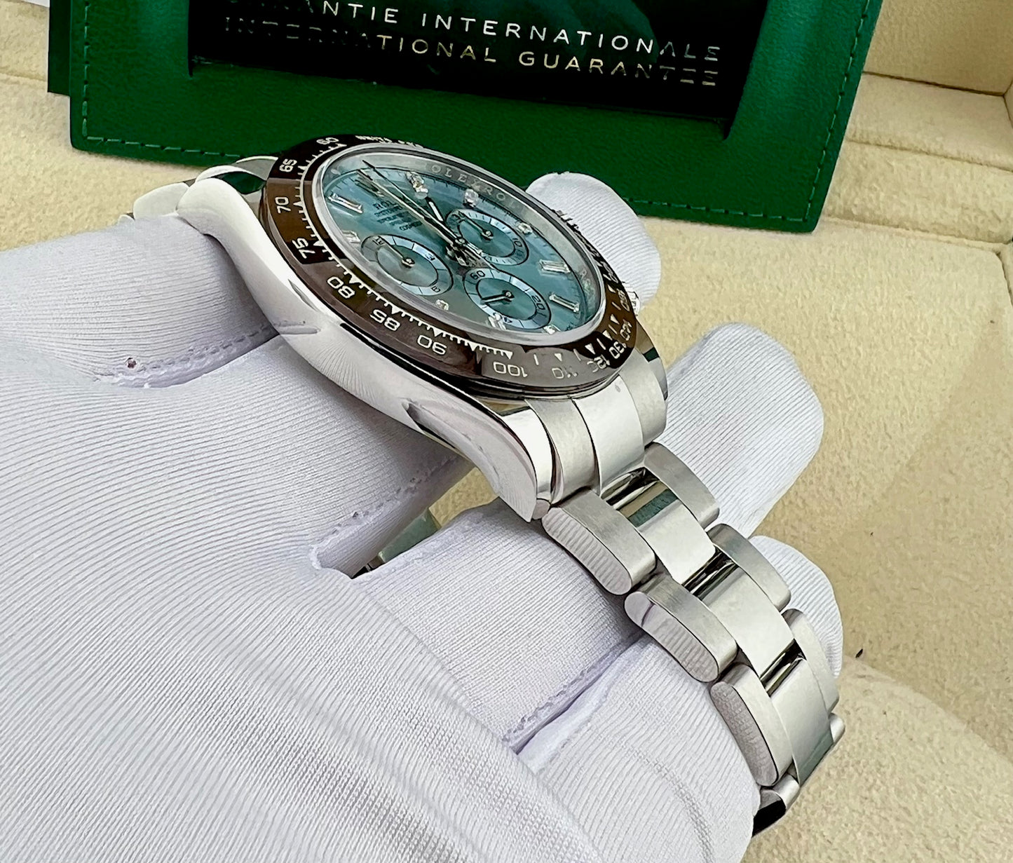 Rolex Daytona 116506 Platinum Baguette index 2022 full set