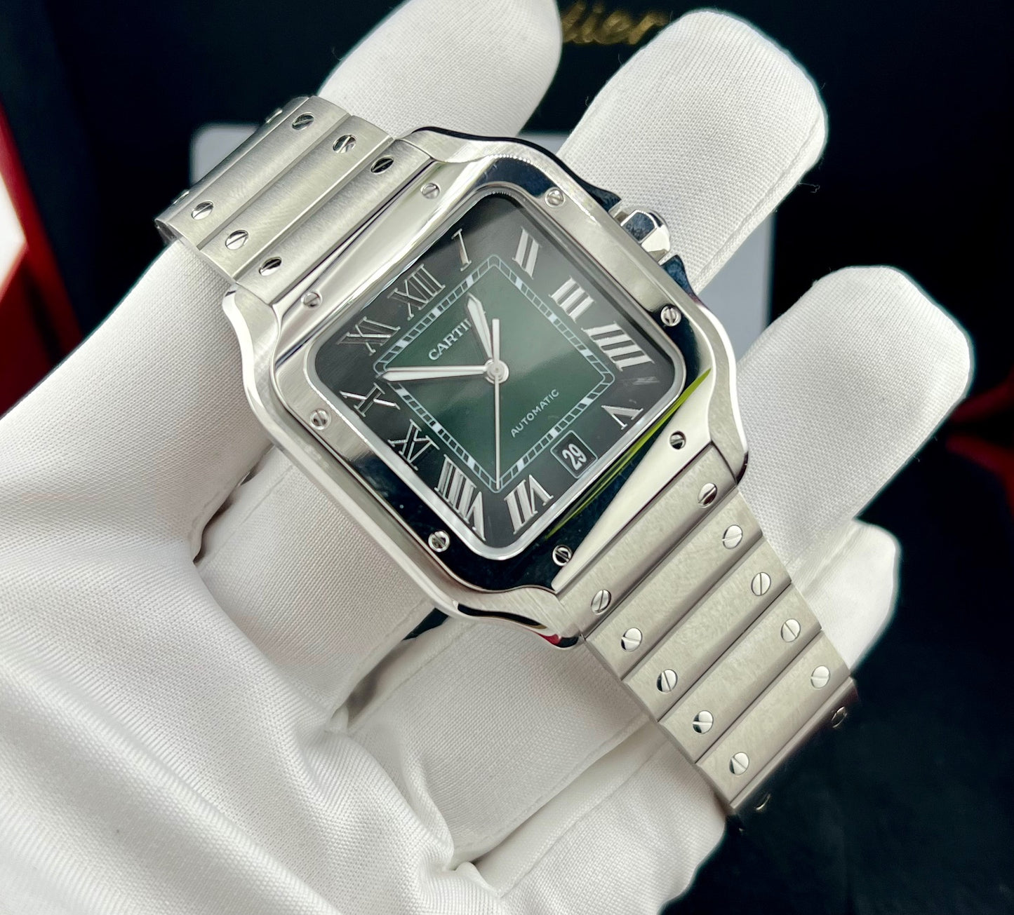 Cartier Santos De Cartier WSSA0062 Green Dial 2023
