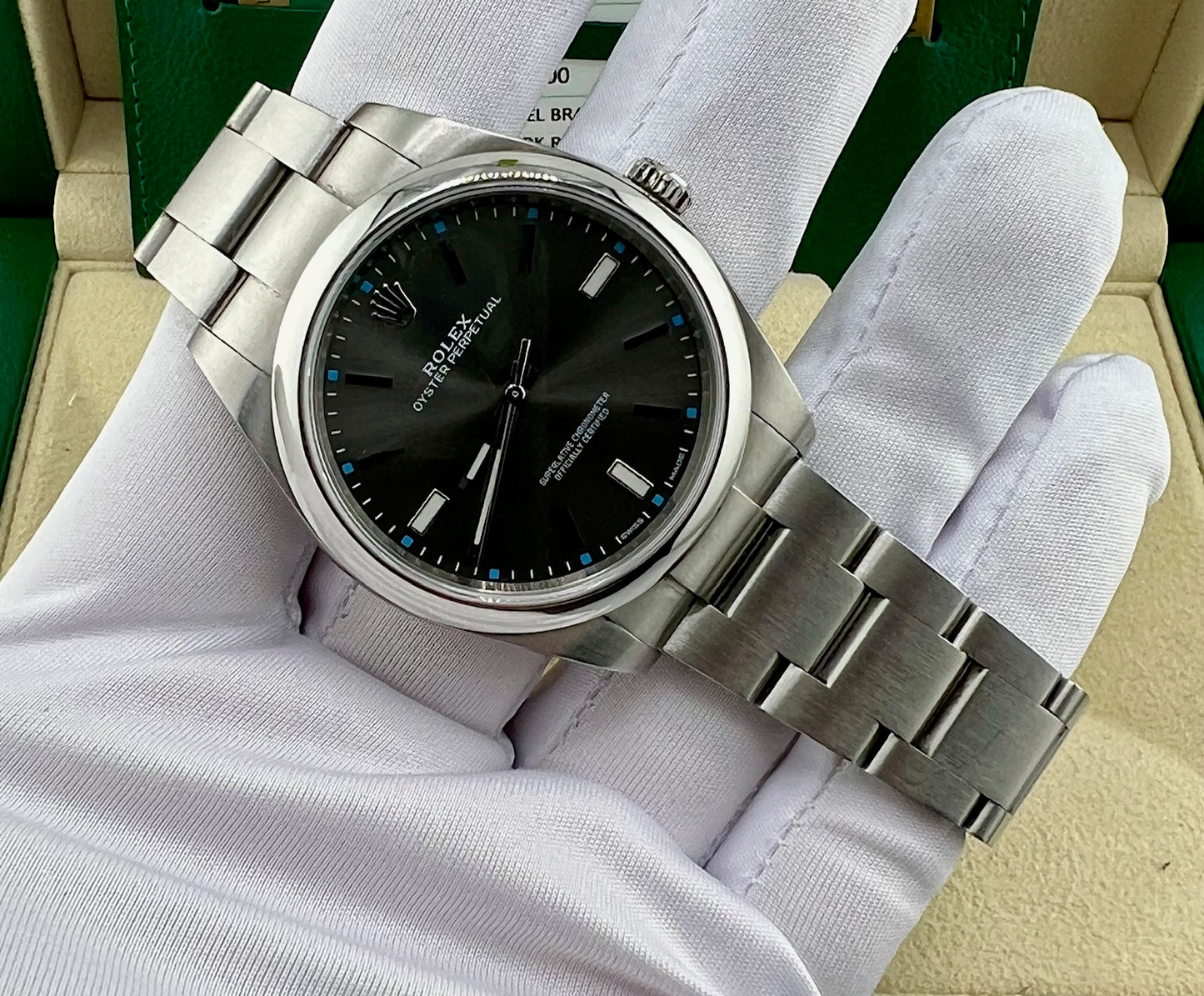 Rolex Oyster Perpetual 39mm 114300 Grey Dial 2016 Ita