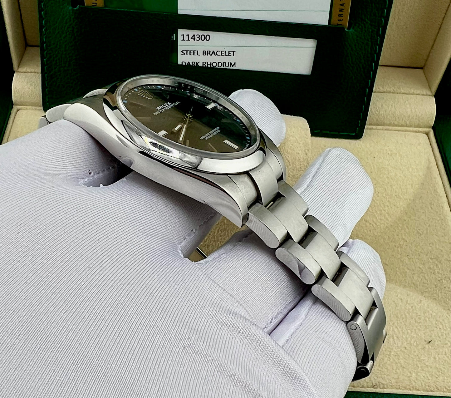 Rolex Oyster Perpetual 39mm 114300 Grey Dial 2016 Ita