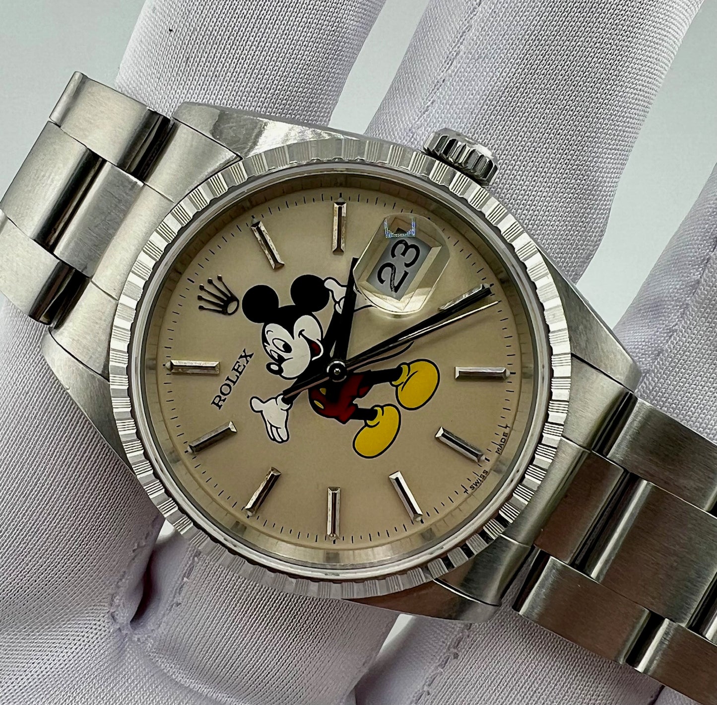Rolex Datejust 36mm 16220 Ser. A 2000 Dial ''Mickey Mouse'' Topolino