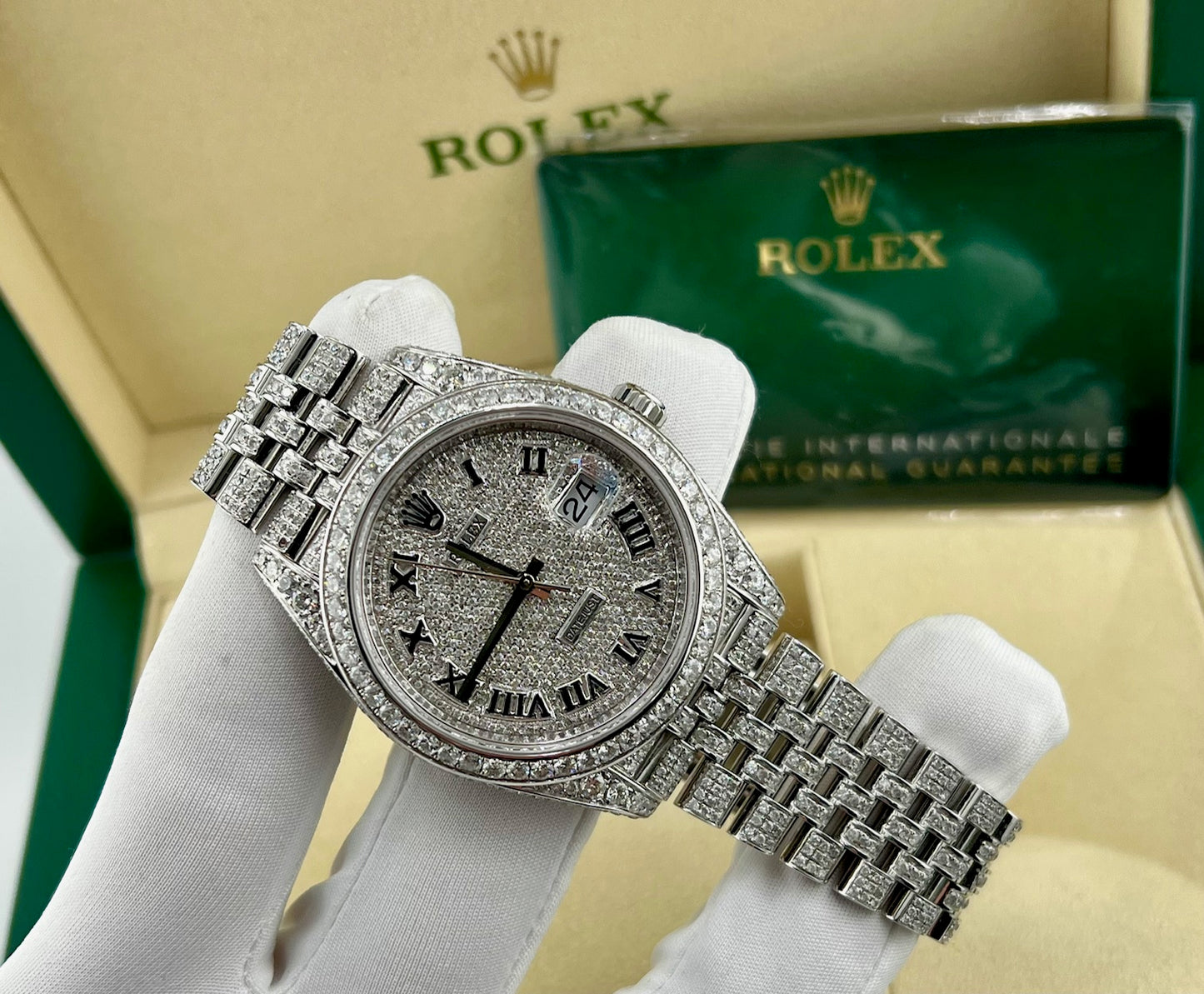 Rolex Datejust 126300 Custom Diamond Ice Jubilèe 2024