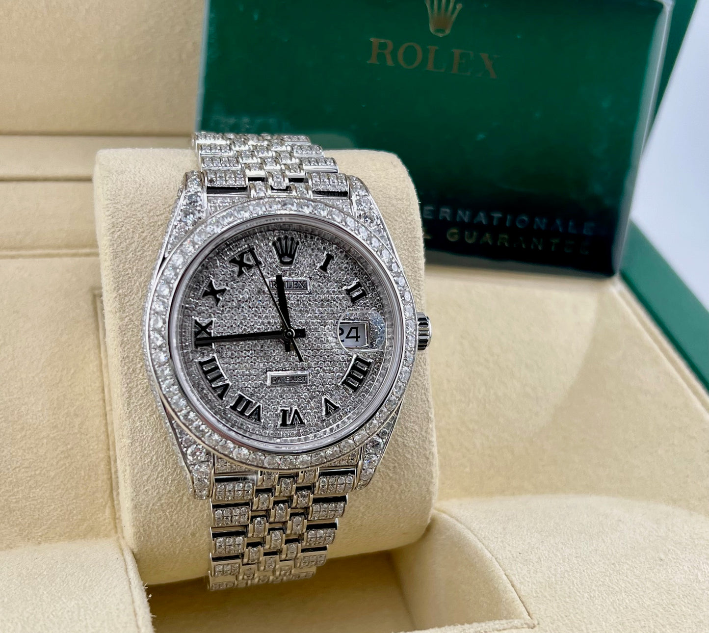 Rolex Datejust 126300 Custom Diamond Ice Jubilèe 2024