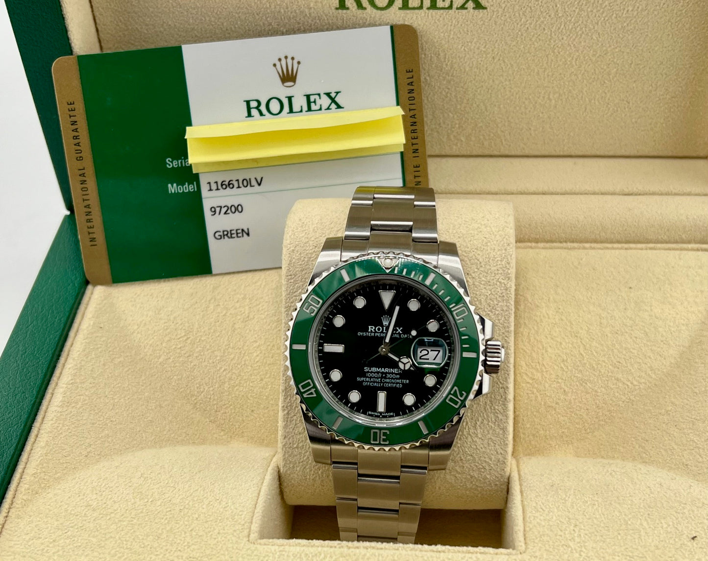 Rolex Submariner Date ''HULK'' 116610LV 2016 USA