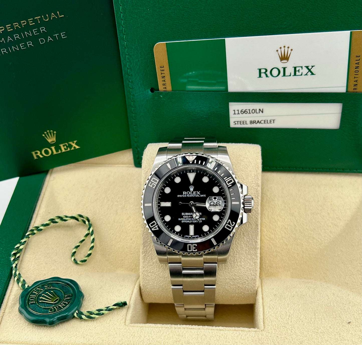 Rolex Submariner Date 40mm 116610LN 2016 Full Set Ita