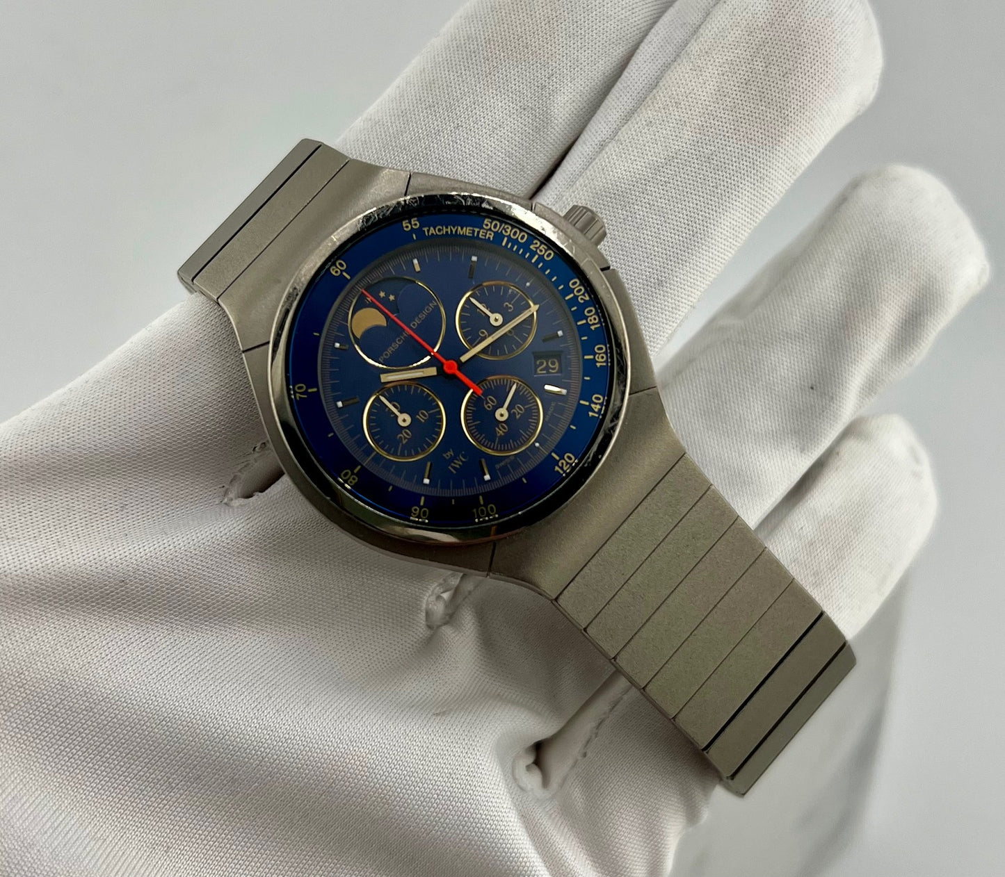 IWC Titanium Moonphase Chronograph Ref. 3742 36mm Quartz