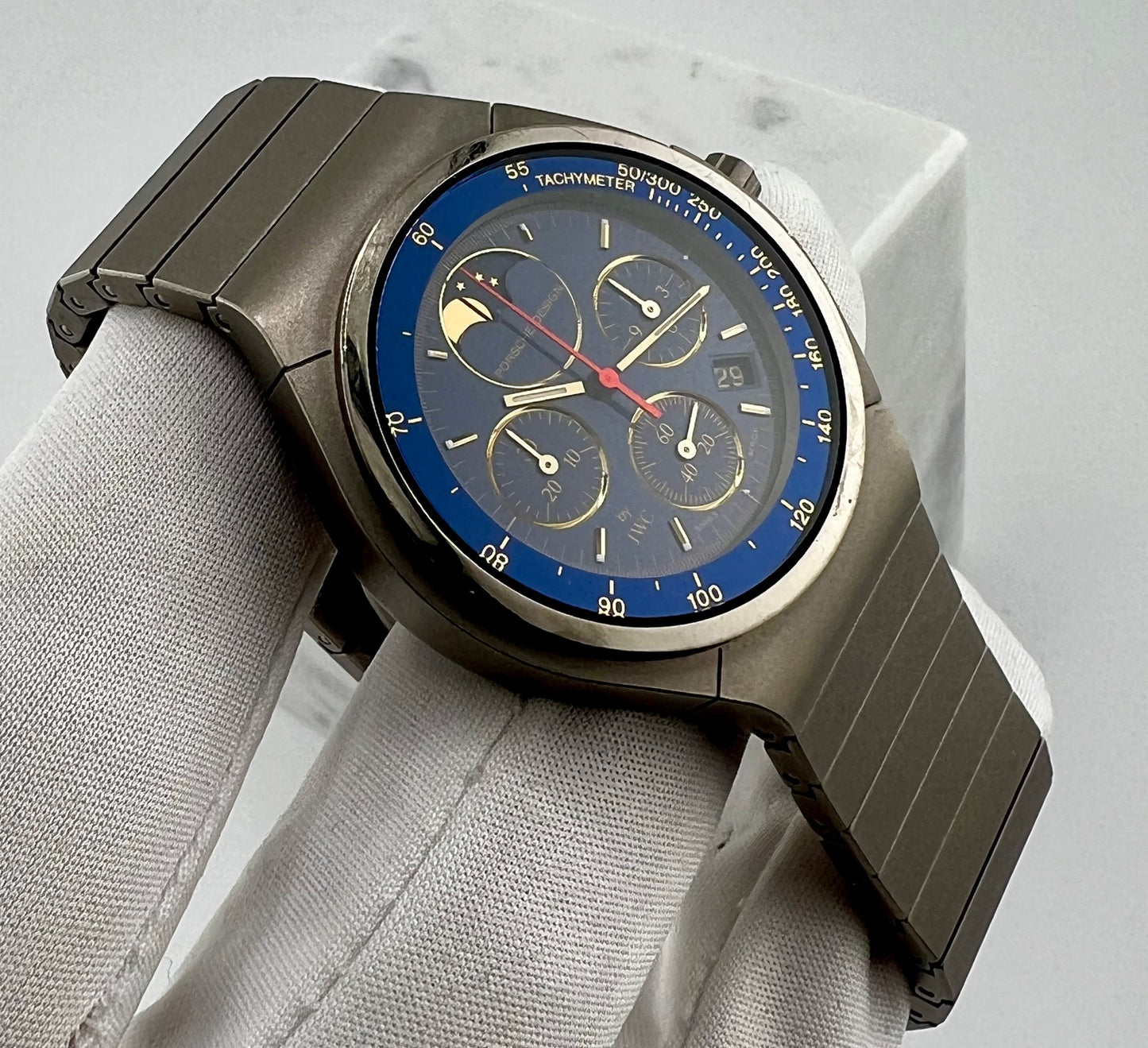 IWC Titanium Moonphase Chronograph Ref. 3742 36mm Quartz