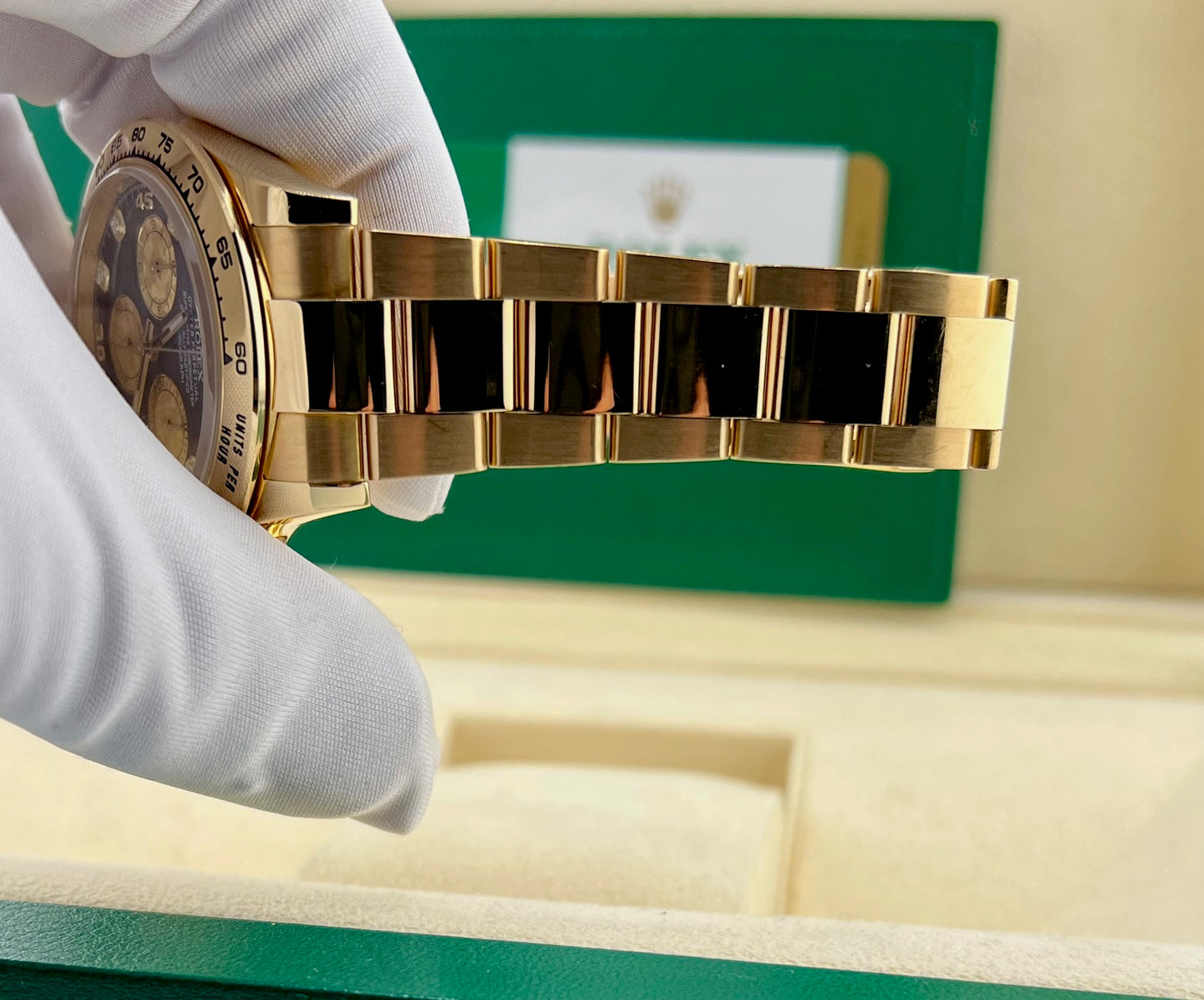 Rolex Daytona 115608 Crystal Dial 2018 (CH) YellowGold