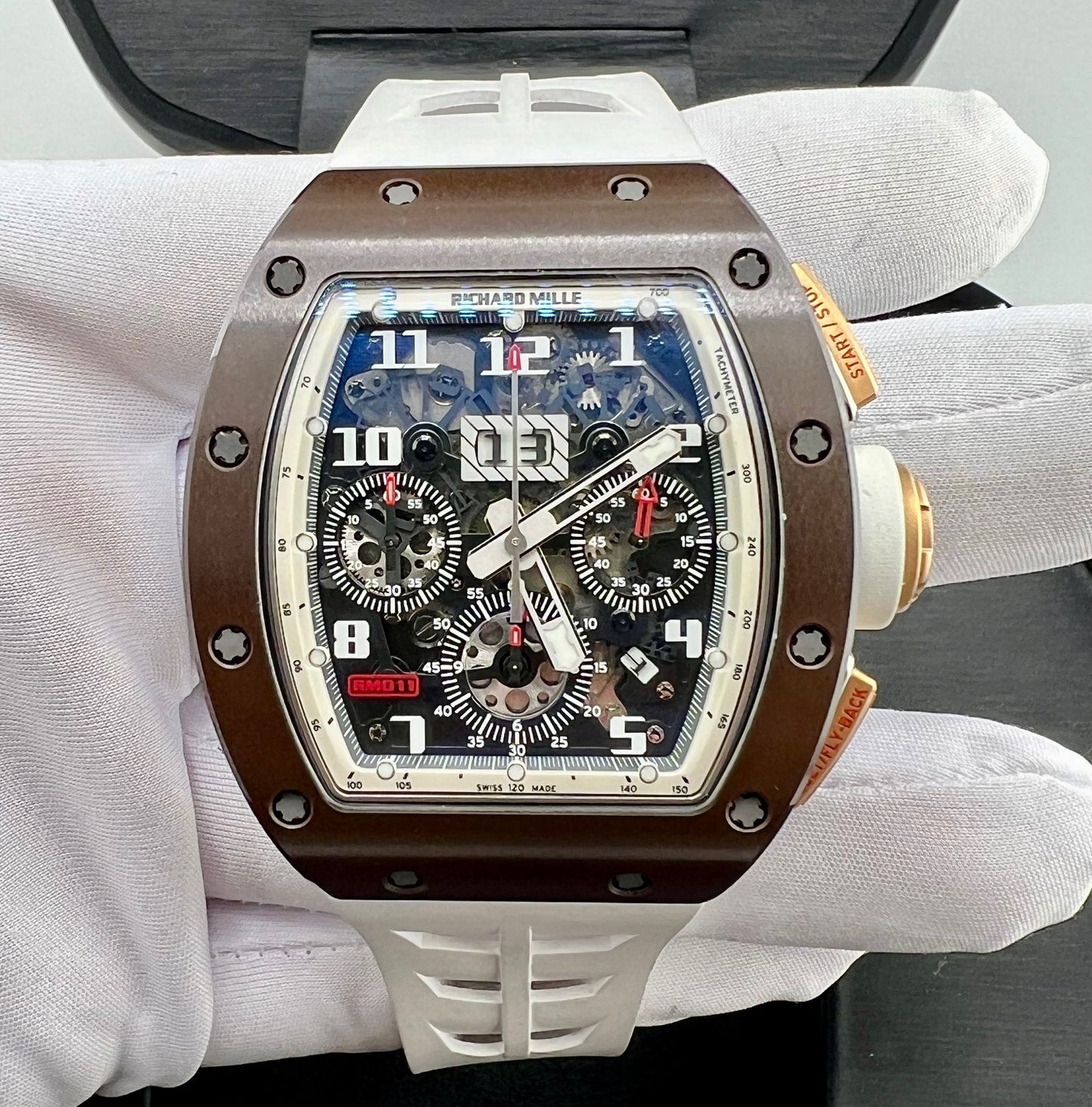 Richard Mille Rm 011 Asia Edition Ceramic/Rose Gold limited 50pcs 2015