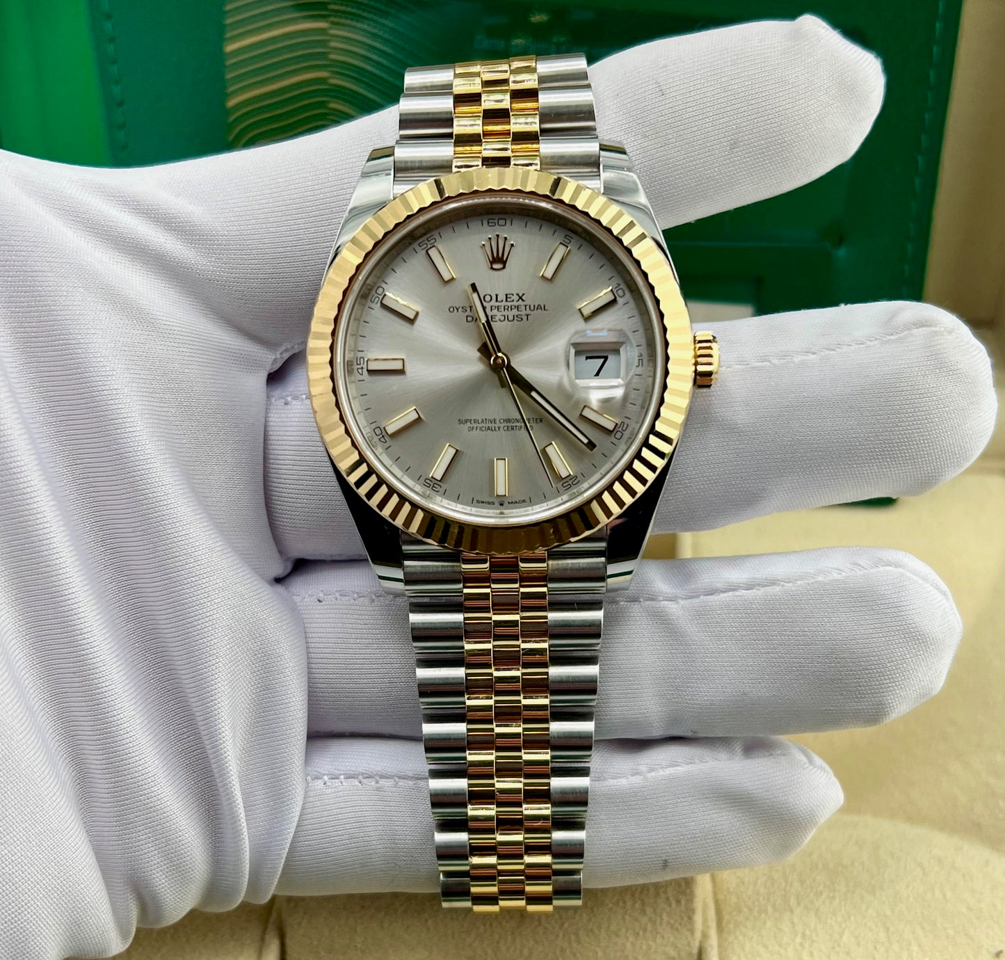 Rolex Datejust 41mm 126333 Silver Dial Jubilèe 2021 full set