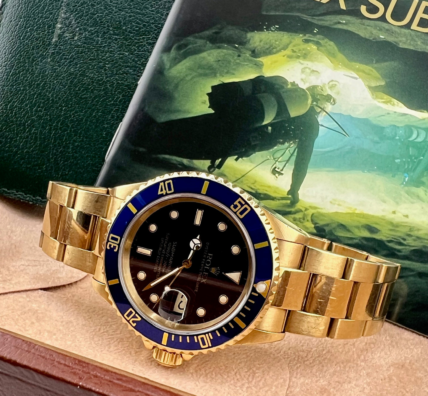Rolex Submariner Date 16618 Box&Paper Purple 1989 Ita