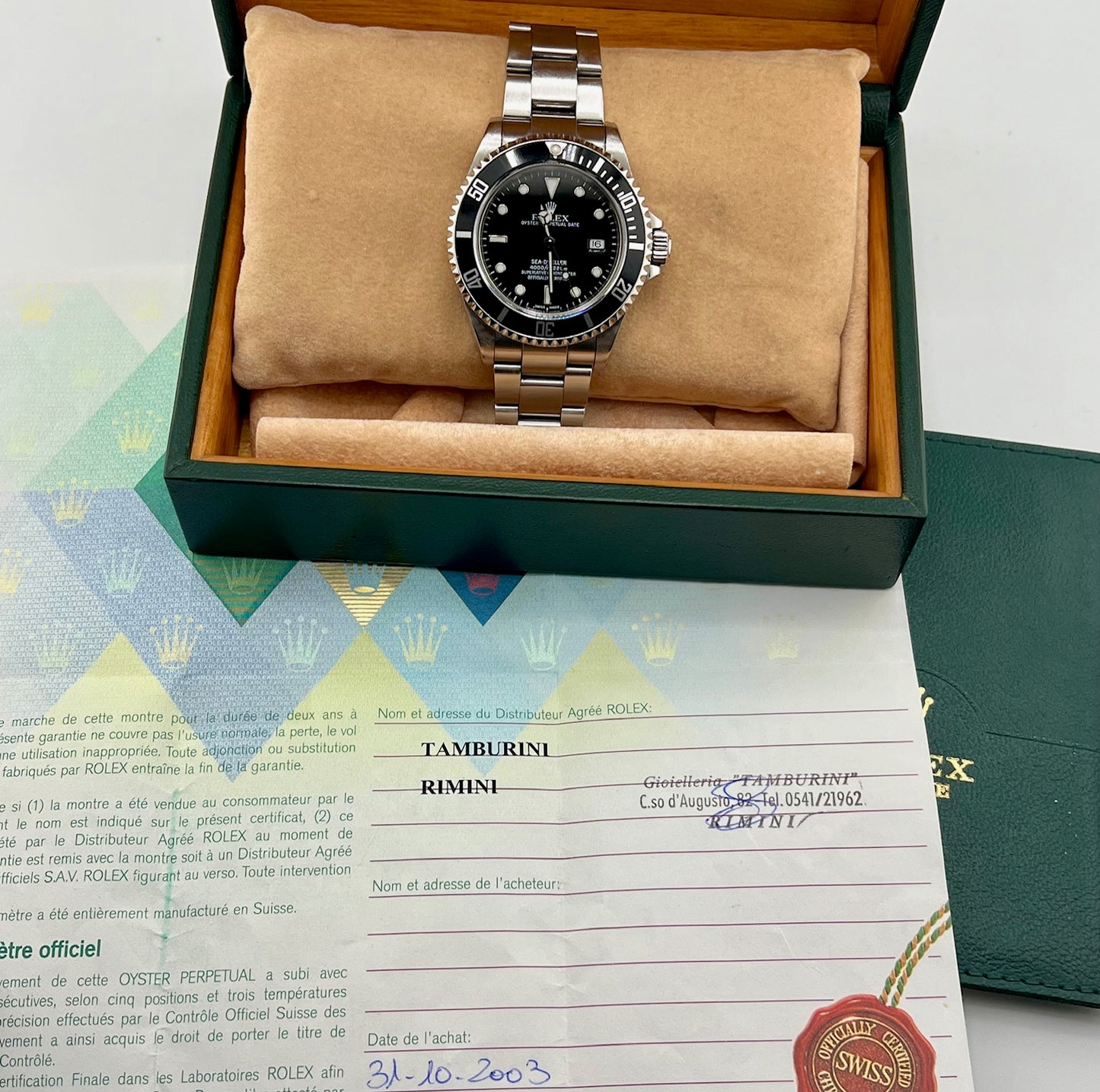 Rolex Sea-Dweller 16600 Box&Paper 2003 Ita 40mm