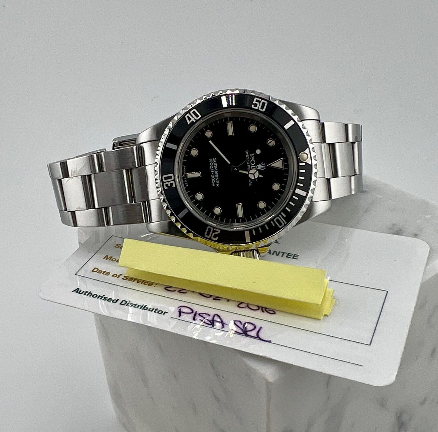 Rolex Submariner No date 14060 40mm 1996 Service Rolex 2016