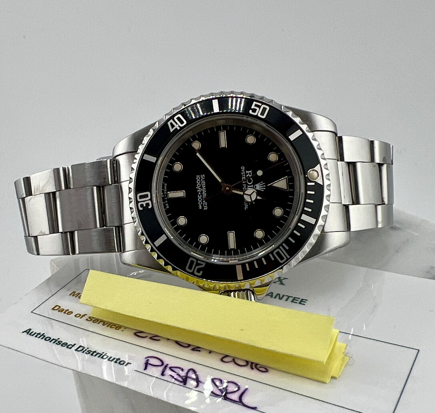 Rolex Submariner No date 14060 40mm 1996 Service Rolex 2016