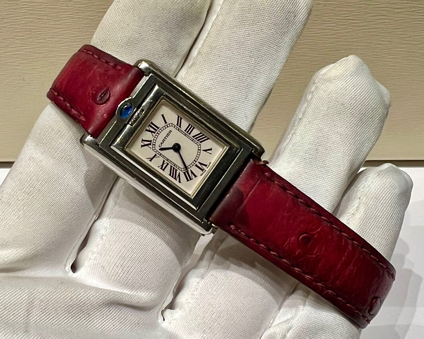 Cartier Tank Basculante 2386 Quartz only watch solo orologio
