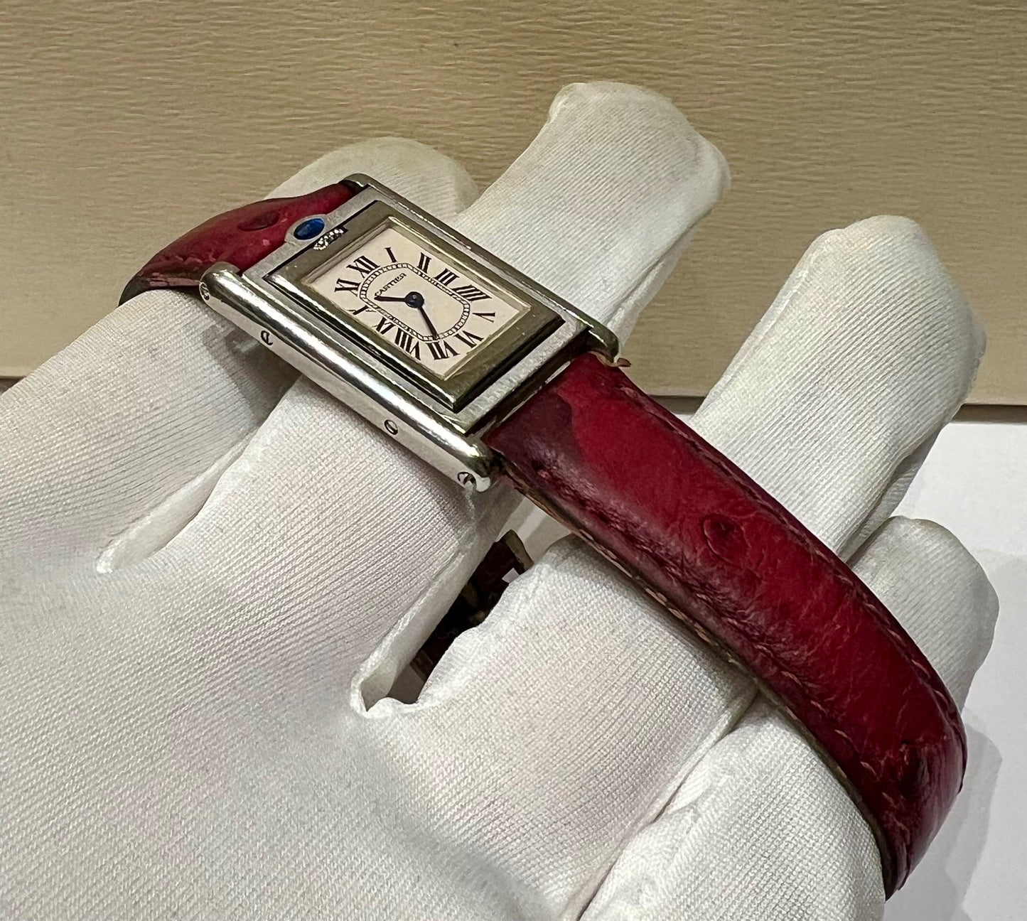 Cartier Tank Basculante 2386 Quartz only watch solo orologio