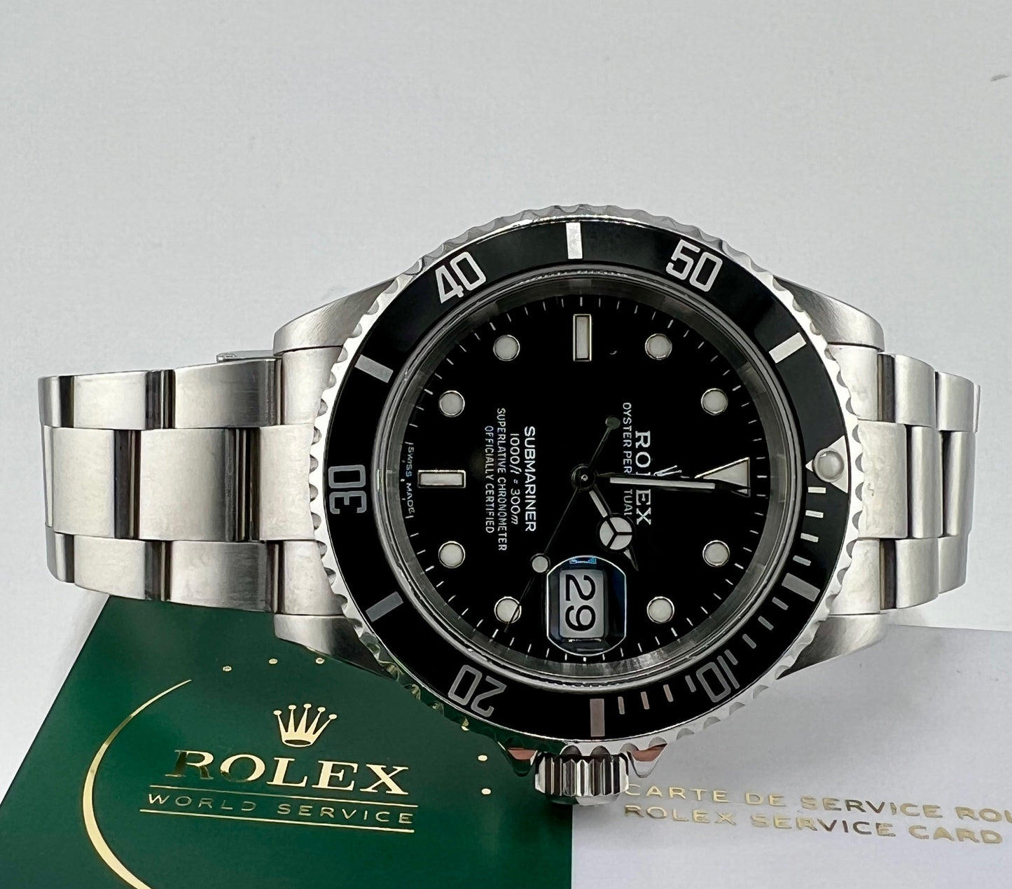 Rolex Submariner Date 16610 Ser. Z No Holes Sel 2007 Service 2024