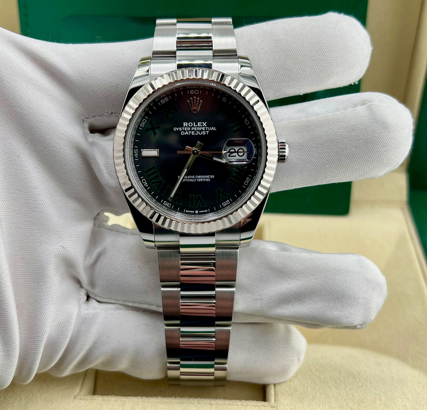Rolex Datejust 41mm 126334 Wimbledon Oyster 2022