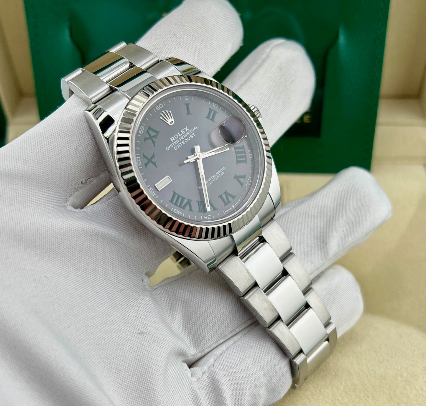 Rolex Datejust 41mm 126334 Wimbledon Oyster 2022