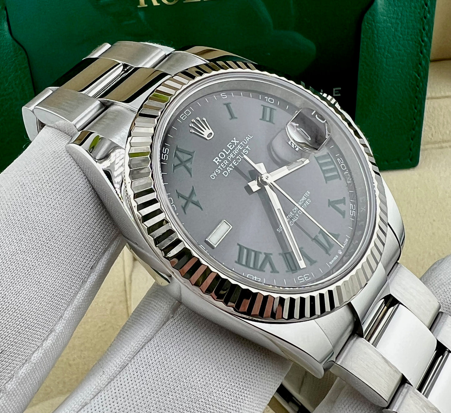 Rolex Datejust 41mm 126334 Wimbledon Oyster 2022