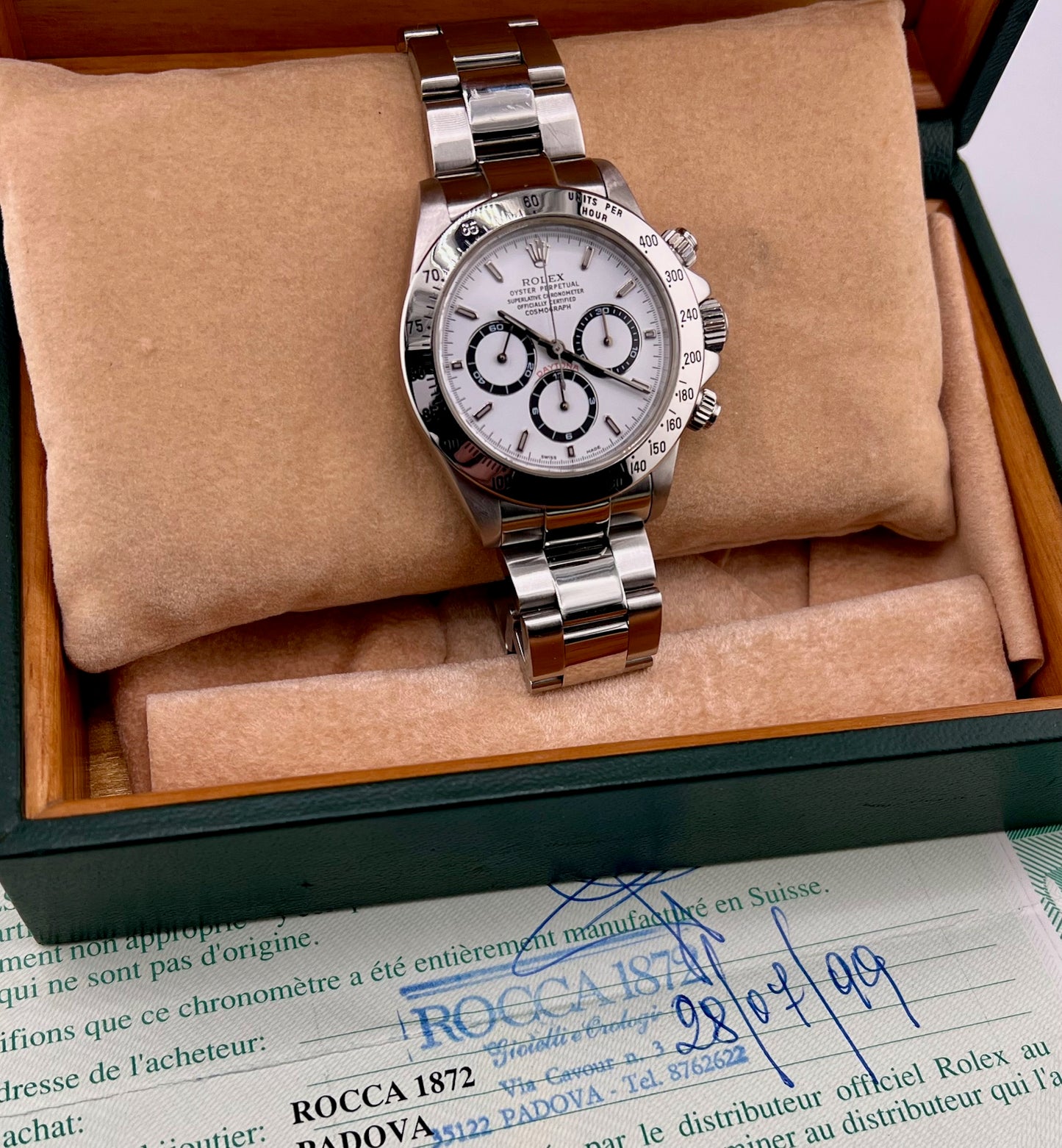 Rolex Daytona 16520 White Dial Zenith Ser. A 1999 Sel ITA