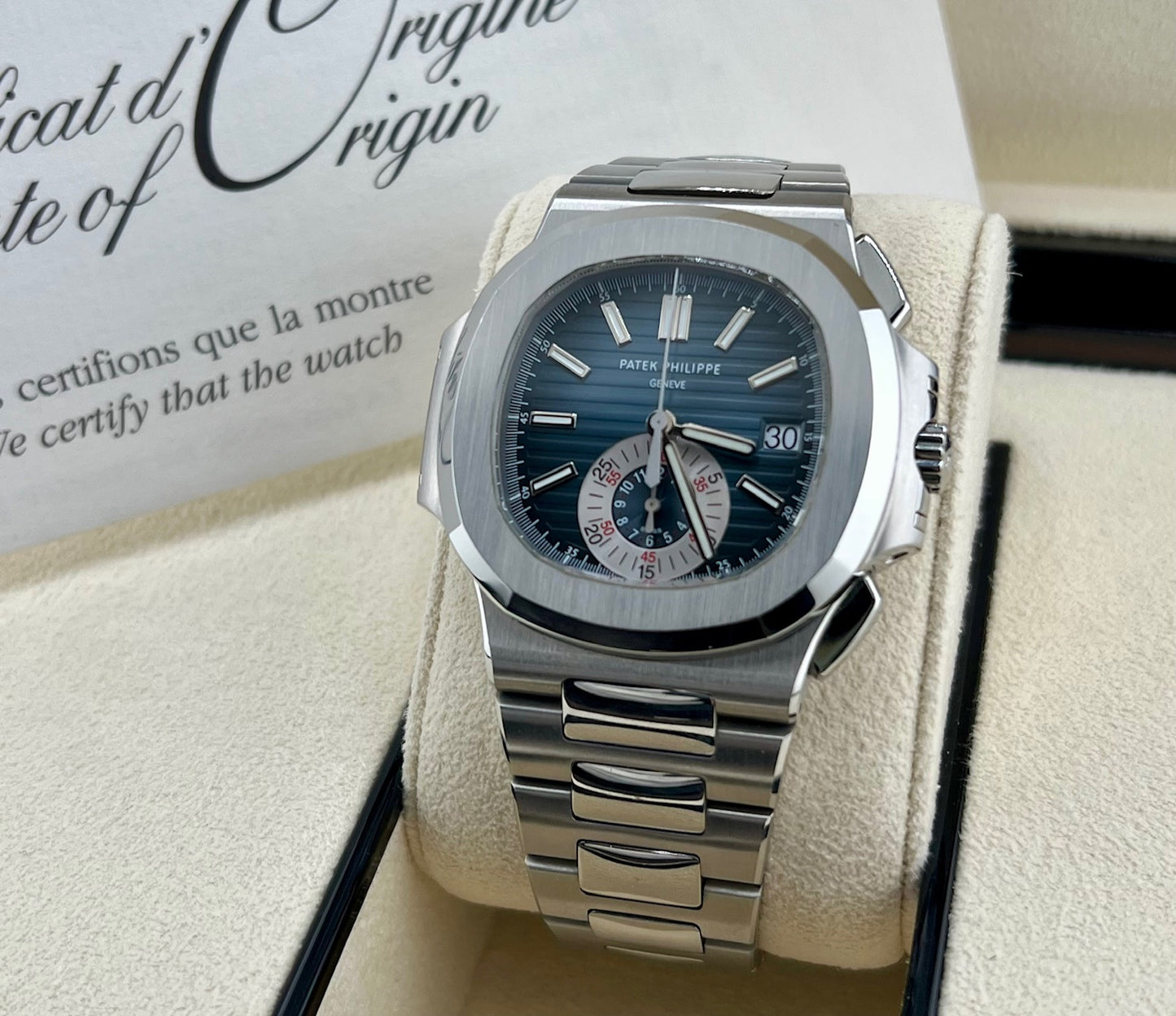 Patek Philippe Nautilus 5980/1R-001 Blue dial 2012