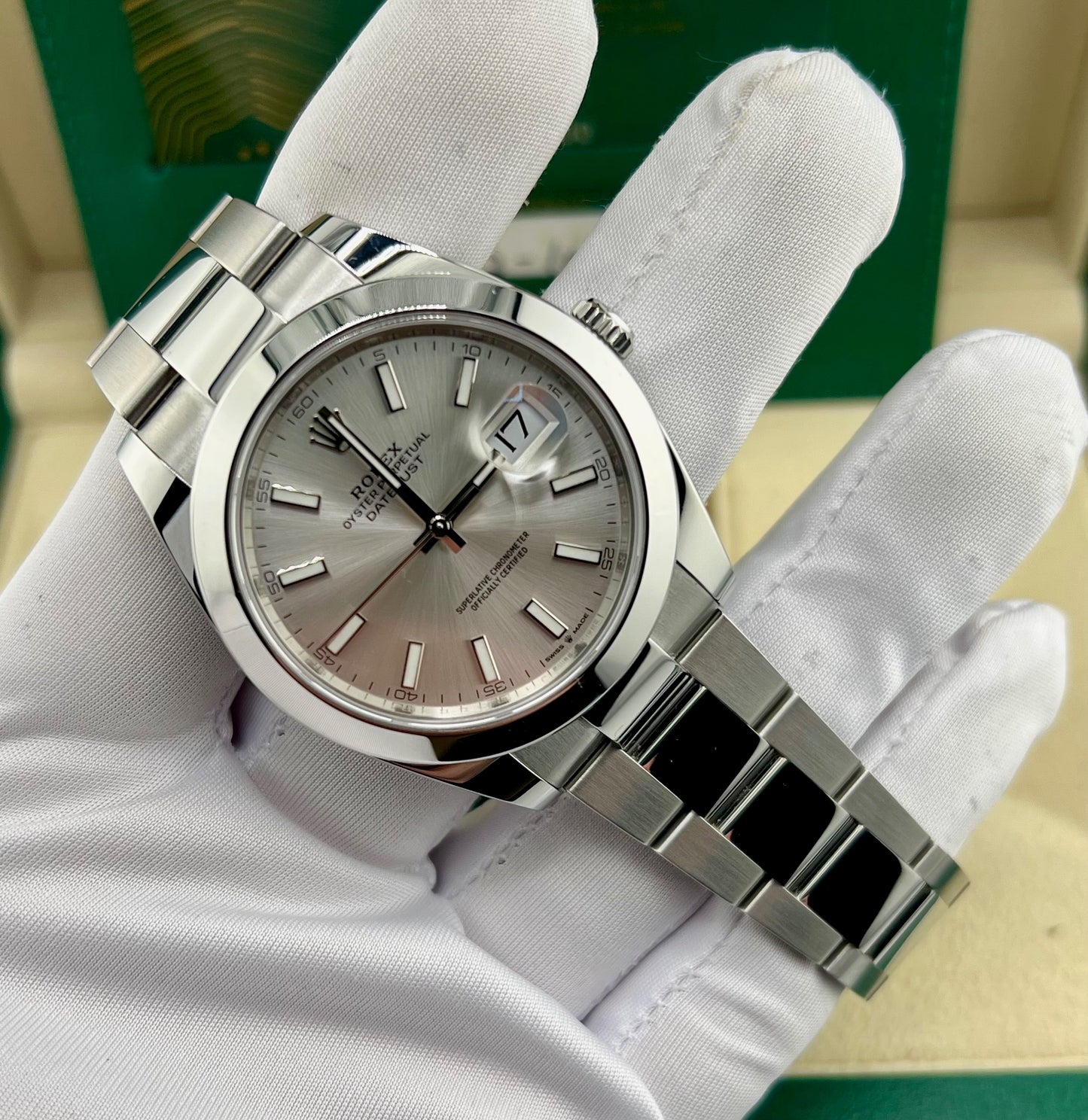 Rolex Datejust 41mm 126300 Silver Dial Oyster 2023