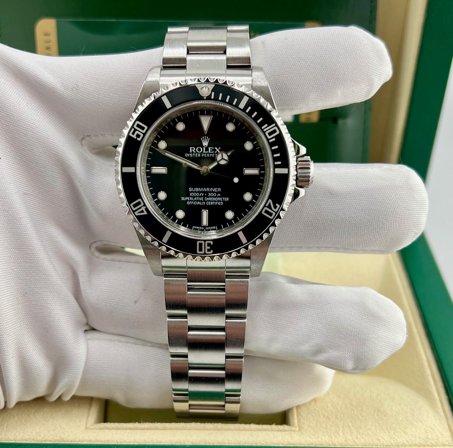 Rolex Submariner No Date 14060M RRR Card 2012 4 Lines never polished