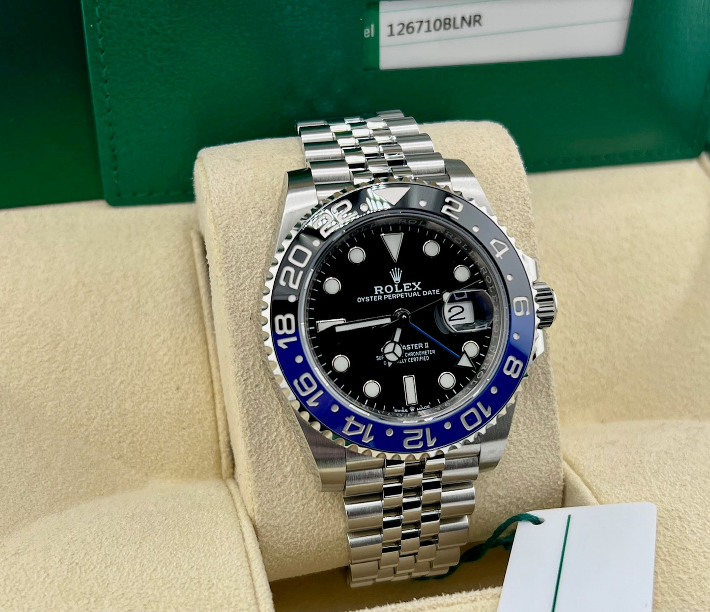 Rolex GMT-Master II 126710BLNR ''Batman'' Jubilèe 2019 full set