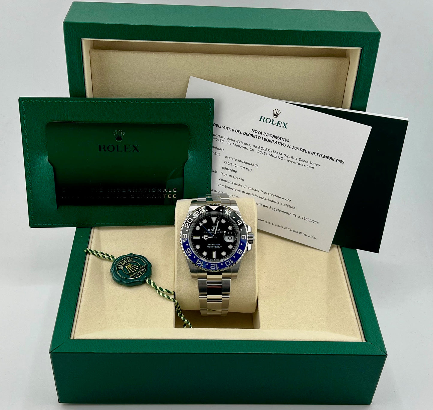 Rolex GMT-Master II ''Batman'' 126710BLNR Oyster 2025 NEW