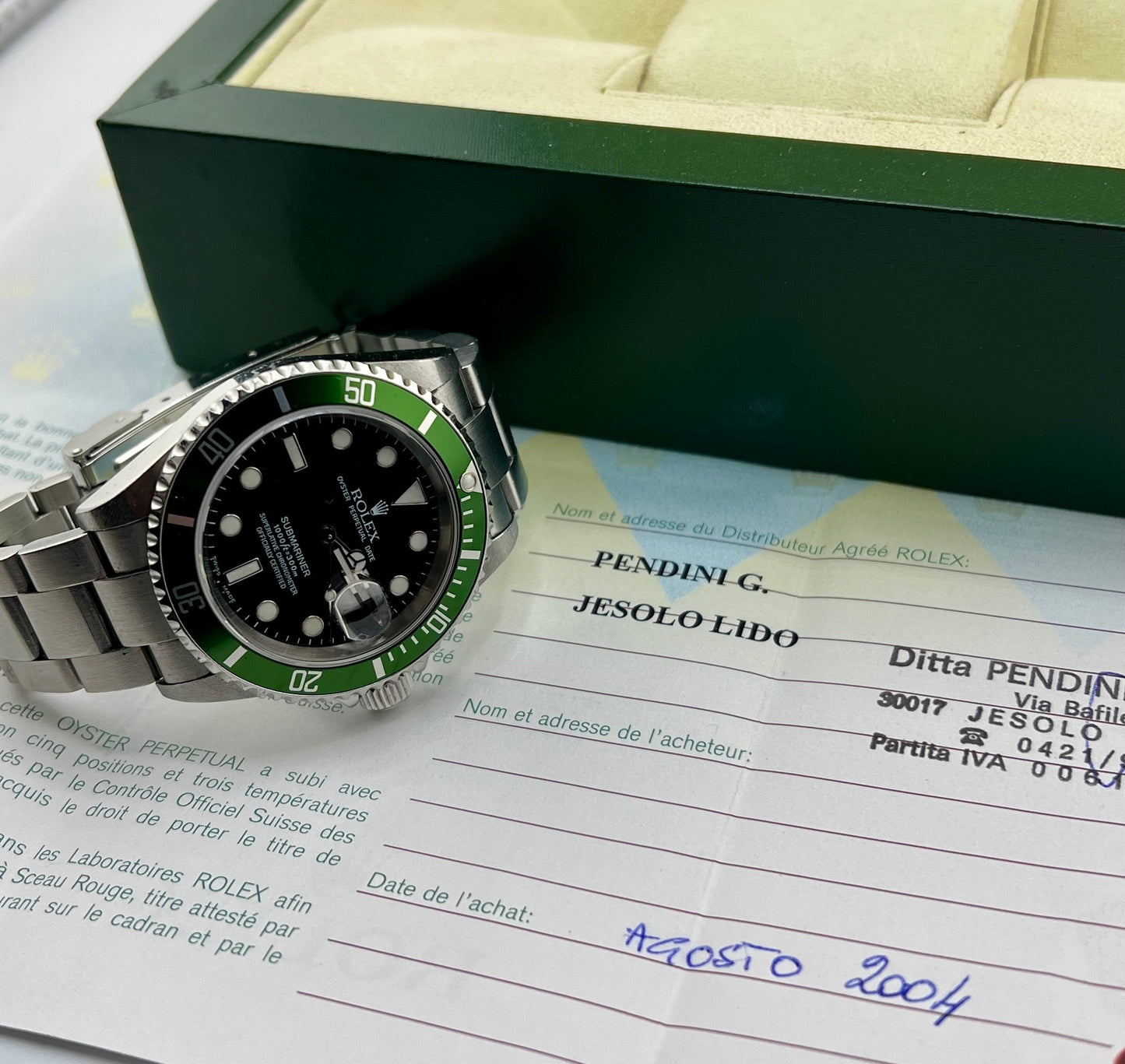 Rolex Submariner Fat Four 16610LV 2004 Ita